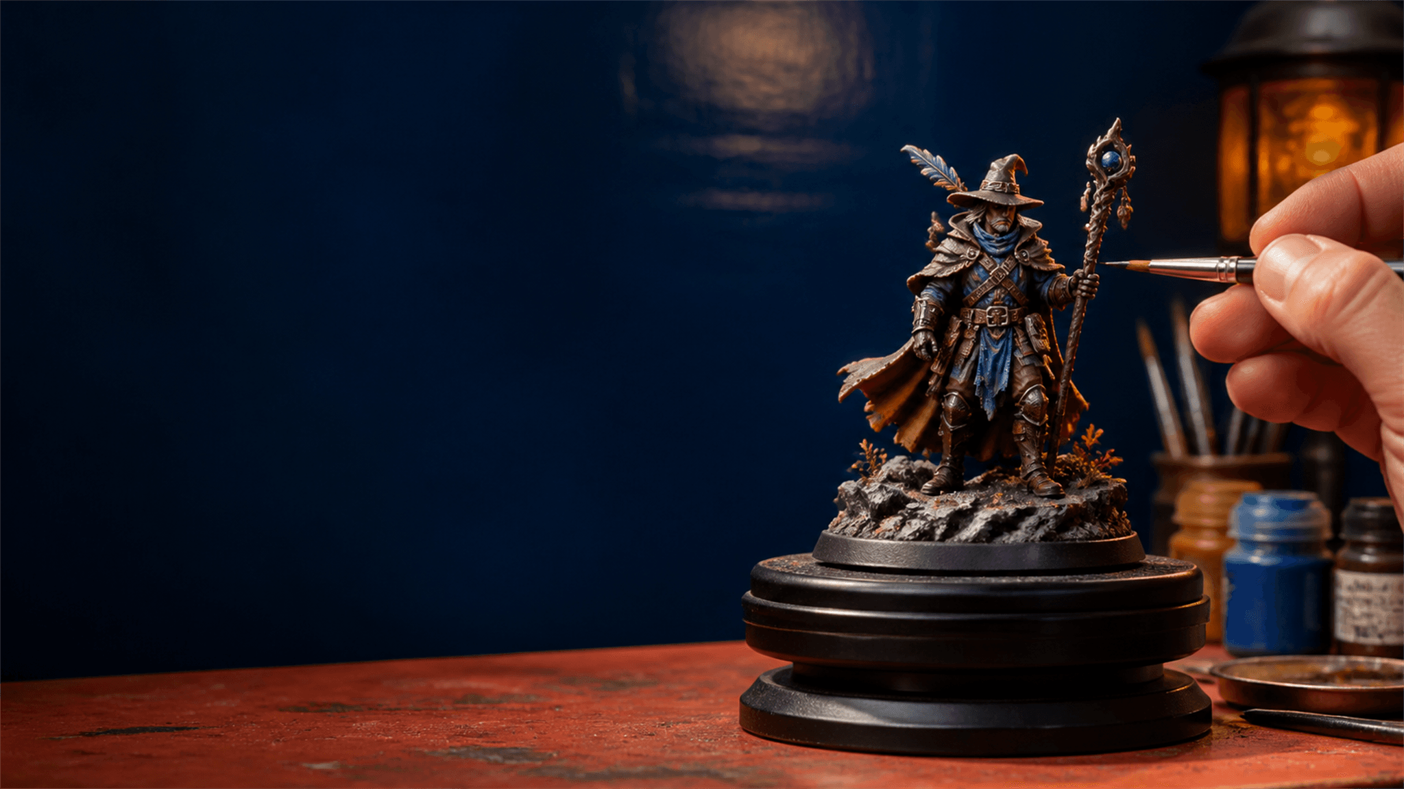 Miniatura dipinta nell'atelier Fantasy Forge